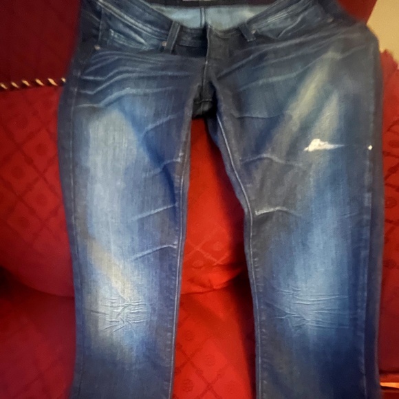 Vigoss Collection Indigo Contrast Distressed Size 31 or 11/12 - Picture 1 of 16